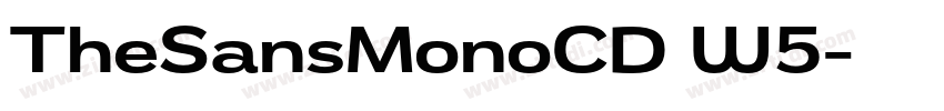 TheSansMonoCD W5字体转换 TheSansMonoCD W5字体转换